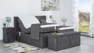 Meisterbetten Boxspringbett Nado (mit Motor, 7-Zonen