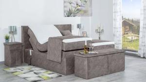 Meisterbetten Boxspringbett Nado (mit Motor, 7-Zonen