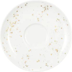 Seltmann Weiden Untertasse "Liberty - Golden Stars", (1 St.), Kombi-Untertasse groß 16,5 cm