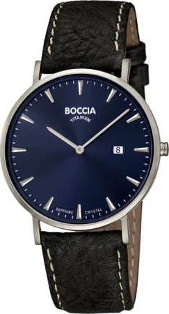 Boccia 3648-02 Herrenuhr Titanium 39mm 3ATM