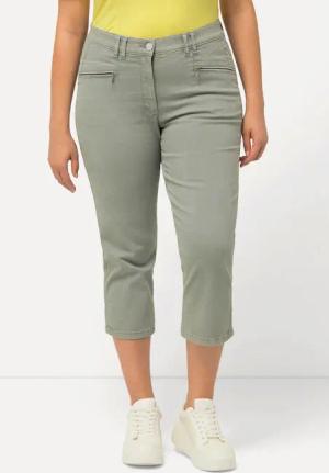 Ulla Popken Funktionshose 7/8-Stretchhose Mony Zipptaschen