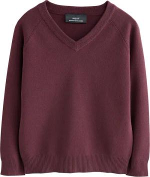 Next V-Ausschnitt-Pullover Schul-Strickpullover mit V-Ausschnitt (1-tlg)