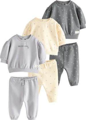 Next Sweatanzug 6er-Set Baby Sweatshirt und