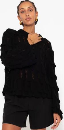 SASSYCLASSY Strickpullover Pullover Damen mit Strukturmuster
