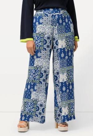 Ulla Popken Schlupfhose Hose Rose Patchdruck
