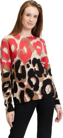 Betty Barclay Strickpullover "Betty Barclay Damen Strickpullover mit Print", (1 tlg.), Druck