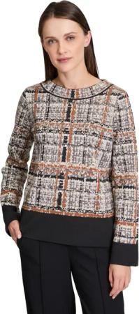 Betty Barclay Strickpullover "Betty Barclay Damen Strickpullover mit Jacquard", (1 tlg.), Hotfix