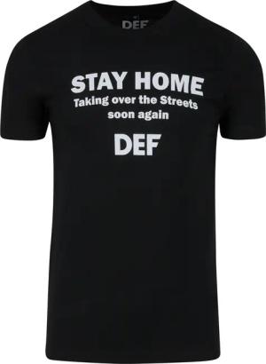 DEF Kurzarmshirt "DEF Herren Stay Home T-Shirt", (1 tlg.)
