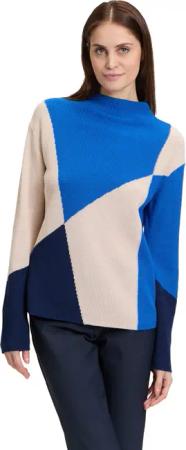 Betty Barclay Strickpullover "Betty Barclay Damen Feinstrickpullover mit Intarsie", (1 tlg.), Color Blocking
