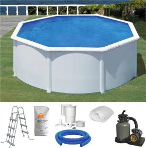 KONIFERA Rundpool "MALAGA 3", (Set, 6 tlg.), Höhe: 120 cm, stabile Konstruktion durch breiten Handlauf