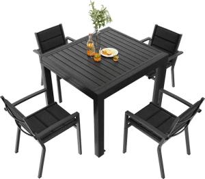 GUNJI Gartenstuhl Klappstuhl (2er Set), bequem,