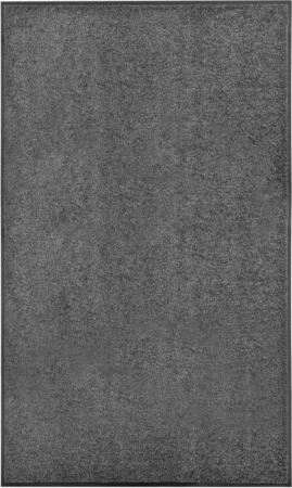 vidaXL Fußmatte Fußmatte Waschbar Anthrazit 90x150
