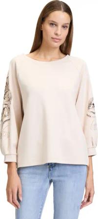 Betty Barclay 3/4-Arm-Shirt "Betty Barclay Damen Sweatshirt mit Trompetenärmeln", (1 tlg.), Stickerei