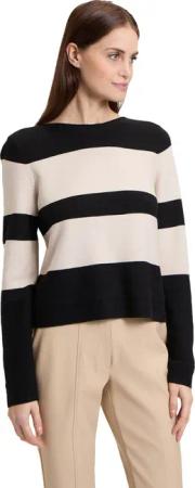 Betty Barclay Strickpullover "Betty Barclay Damen Feinstrickpullover mit Streifen", (1 tlg.), Ringel