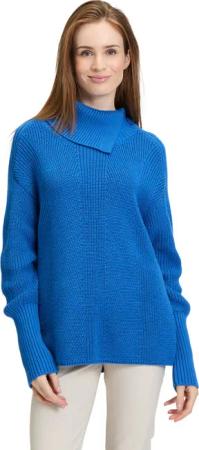 Betty Barclay Strickpullover "Betty Barclay Damen Grobstrick-Pullover mit hohem Kragen", (1 tlg.), Kragen