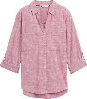 TOM TAILOR Damen Bluse mit Brusttaschen, rot, Meliert, Gr. 36