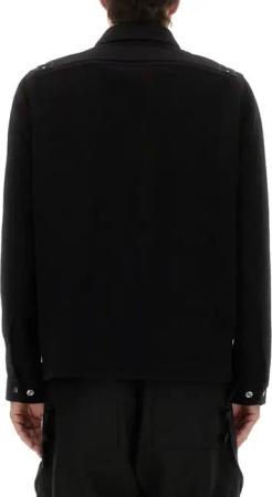 Rick Owens - Front Zip Closure Shirt Jacket - Größe 48 - schwarz