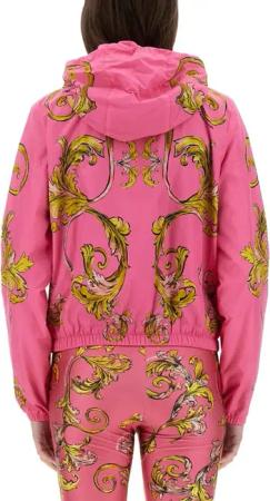 Versace Jeans Couture - Outline Baroque Windbreaker - Größe 42 - pink