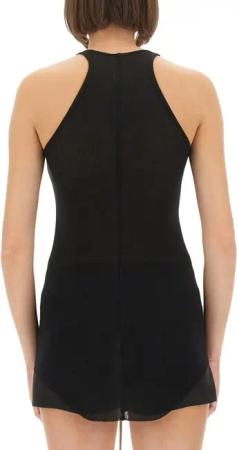 Rick Owens - Ribbed Racerback Tank Top In Fabric Blend - Größe 42 - schwarz