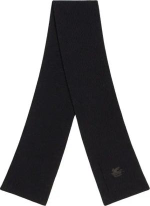 Etro Tücher & Schals - Ribbed Wool Scarf With Minimalist Design - Gr. unisize - in Schwarz - für Damen