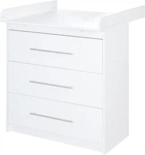 roba Wickelkommode »Maren« mit 3 Schubladen - 117x75x98,5cm - weiß - Holz / Metall