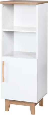 roba Standregal »Finn« - 45x42x128cm - weiß - Holz / Buchenholz