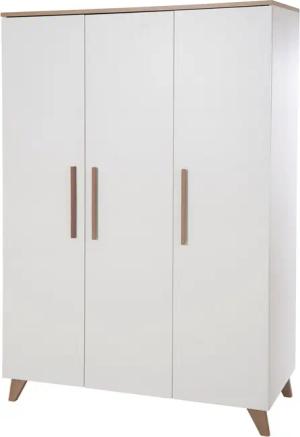 roba 3-türiger Kleiderschrank »Ole« - 118x52x190cm - weiß - Holz / Holz