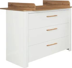 roba Wickelkommode »Ava« - 119x76x100cm - braun - Holz / Eichenholz / Holz