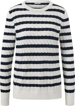 Tchibo - Gestreifter Strickpullover - Damen - Gr. L - dunkelblau/gestreift