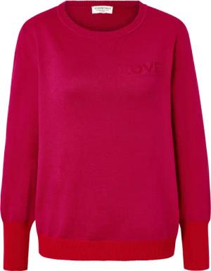 Tchibo - Pullover mit Wording - Damen - Gr. L - pink