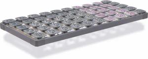 Tempur® »Premium Flex 500« Lattenrost - 100x200x11,5cm - grau - Buchenholz