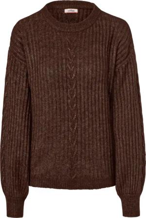 Tchibo - Strickpullover mit Zopfmuster - Damen - Gr. L - braun