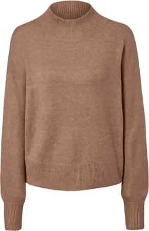Tchibo - Strickpullover mit kleinem Stehkragen - Damen - Gr. XL - beige