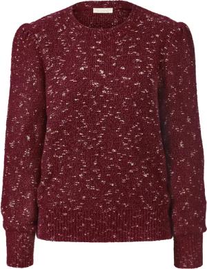 Tchibo - Grobstrickpullover mit Glitzergarn - Damen - Gr. L - dunkelrot
