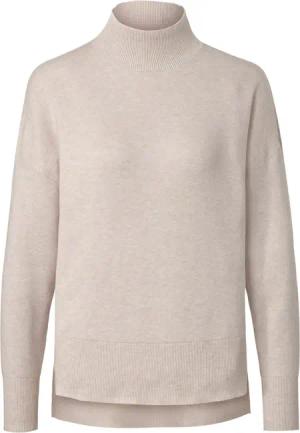 Tchibo - Strickpullover mit Stehkragen - Damen - Gr. M - beige