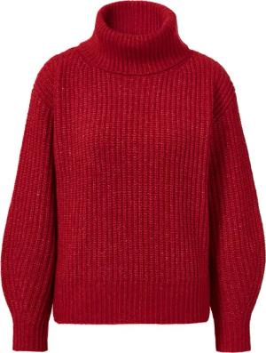 Tchibo - Grobstrick-Pullover mit Rollkragen - Damen - Gr. XL - rot