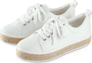 Tchibo - Canvas-Sneaker - Damen - Gr. 39 - weiß