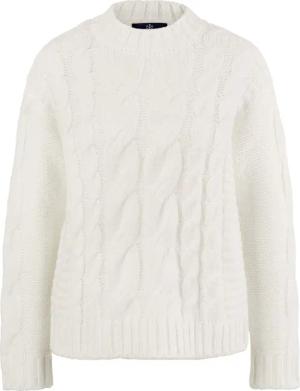 Tchibo - Strickpullover mit Zopfmuster - Damen - Gr. M - creme
