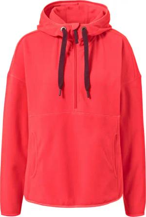 Tchibo - Kapuzen-Fleecepullover - Damen - Gr. XS - rot