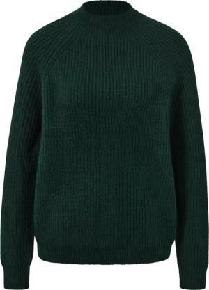 Tchibo - Strickpullover mit Stehkragen - Damen - Gr. S - dunkelgrün