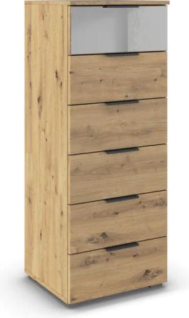 rauch Kommode »Skyla« - 47x42x119cm - braun - Holz / Holz