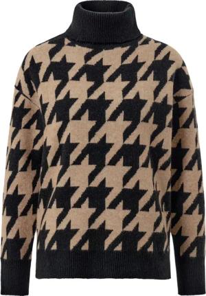 Tchibo - Strickpullover mit Hahnentritt-Jacquard - Damen - Gr. XXL - schwarz/jacquard