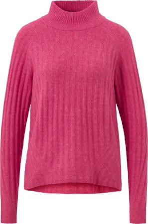 Tchibo - Gerippter Strickpullover mit Stehkragen - Damen - Gr. M - rot