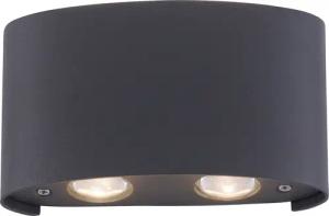 Paul Neuhaus LED-Outdoor-Wandleuchte »Carlo« - 13x3,7x8cm - transparent - Aluminium / Kunststoff
