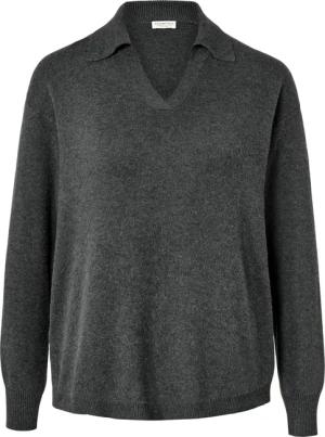 Tchibo - Strickpullover mit Polokragen - Damen - Gr. S - anthrazit