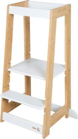 roba Lernturm holz weiß - 54x43,5x88cm - weiß - Holz / Holz