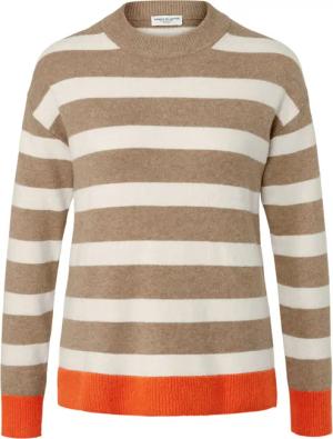 Tchibo - Gestreifter Strickpullover - Damen - Gr. S - creme/gestreift