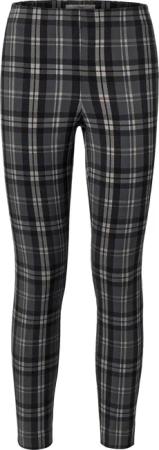 Tchibo - Karierte Stretchhose - Damen - Gr. 42 - schwarz/kariert