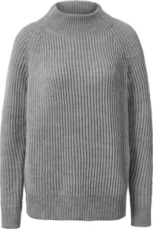 Tchibo - Strickpullover mit Stehkragen - Damen - Gr. XL - grau