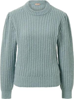 Tchibo - Grobstrick-Pullover mit Wolle - Damen - Gr. XL - blau